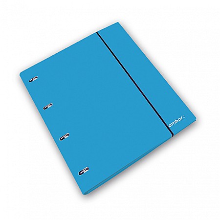 ORGANIZARE SI ARHIVARE - AM CAIET MECANIC A4 AMBAR NEON 4 INELE CU REZERVA DIVERSE CULORI LINII 175811