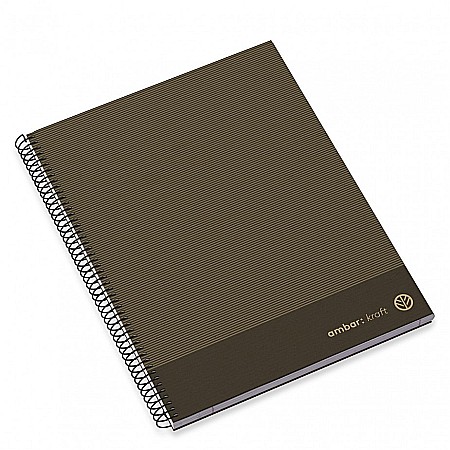 AM CAIET A5 100F SPIRA LINII HARD COVER KRAFT 207871 [4]