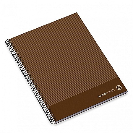 AM CAIET A4 100F SPIRA LINII HARD COVER KRAFT 207895 [2]