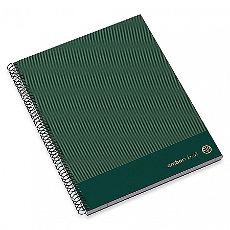 AM CAIET A4 100F SPIRA LINII HARD COVER KRAFT 207895 [5]