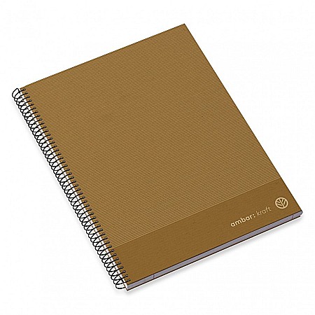 AM CAIET A4 100F SPIRA PATRATELE HARD COVER KRAFT 207901 [2]