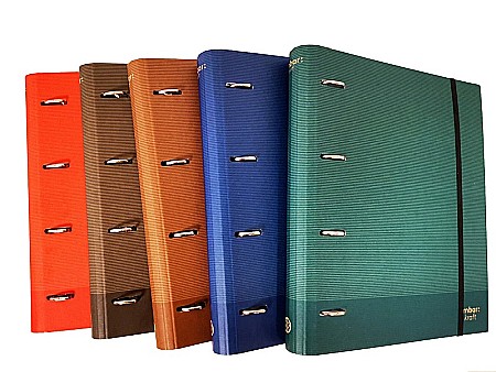 ORGANIZARE SI ARHIVARE - AM CAIET MECANIC A4 AMBAR KRAFT 4 INELE CU REZERVA DIVERSE CULORI LINII 207949