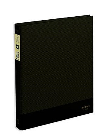 ORGANIZARE SI ARHIVARE - AM CAIET MECANIC AMBAR KRAFT A4 2 INELE BLACK 212462