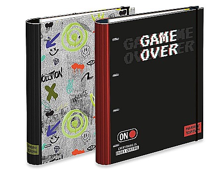 ORGANIZARE SI ARHIVARE - AM CAIET MECANIC A4 TEEN INVERS 4 INELE, ELASTIC, REZERVA LINII, SEPARATOARE CARTON 229200