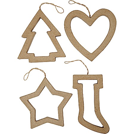 CC ORNAMENT PAPIER MACHE CRACIUN 12CM 26798 [2]