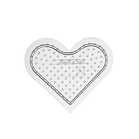 Margele Fuzibile - CC PLANSETA FORMA INIMA PENTRU MARGELE FUZIBILE TRANSPARENTA 753080