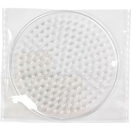 CC PLANSETA ROTUNDA PENTRU MARGELE FUZIBILE 8.5CM TRANSPARENTA 753050 [1]