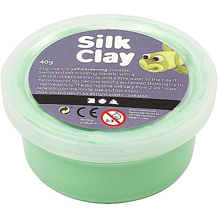 Foam clay, silk clay - CC PLASTILINA MATASOASA 79108 40G VERDE DESCHIS