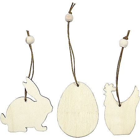 Figurine si Accesorii Paste - CC FIGURINE LEMN ASORTATE 6CM 56740