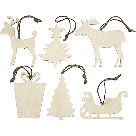 HOBBY - CC ORNAMENT PLACAJ CRACIUN 7-9CM, bucata 56404