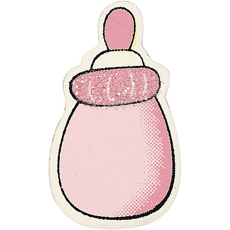 Bebe - CC FORME LEMN STICLA LAPTE BEBE ROZ 599917