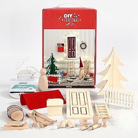 Seturi creative Christmas - CC SET CONSTRUCTIE CRACIUN ELF DOOR DIY 97038