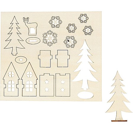 HOBBY - CC FIGURINE LEMN CRACIUN 57888