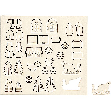 HOBBY - CC FIGURINE LEMN CRACIUN 57882