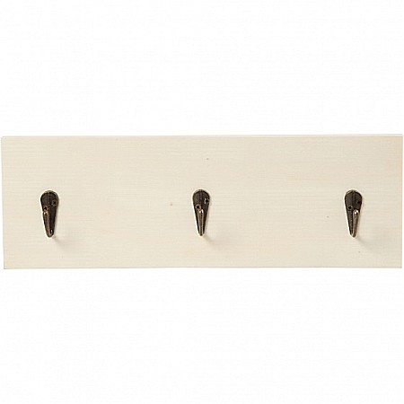 CC CUIER LEMN PENTRU HAINE 10x30 cm, 3 AGATATORI 57953 [1]