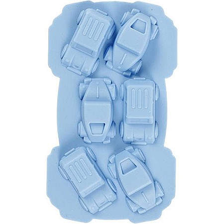 HOBBY - CC MATRITA DIN SILICON - 6 MASINI 3*4.5CM 12.5ML ALBASTRU 37132