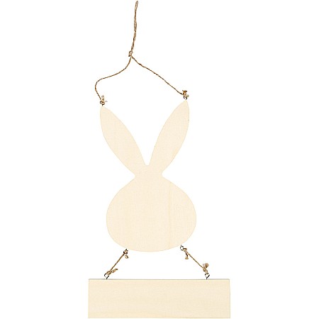 Figurine si Accesorii Paste - CC IEPURE LEMN + SUPORT 29.5CM 56908