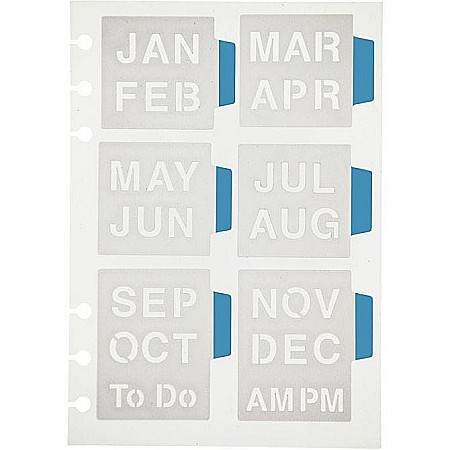 Sabloane - CC SABLON PLANNER, LUNILE ANULUI 12.5 x 17.5CM 26982