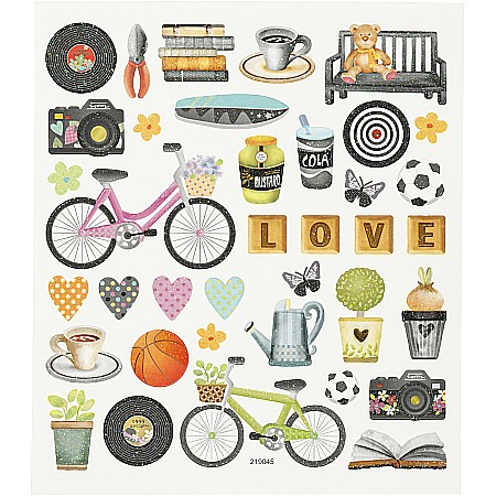 Stickere Decorative - CC STICKER DECOR SPARE TIME 37PC 27200