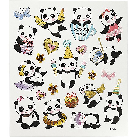 Stickere Decorative - CC STICKER DECOR PANDAS 21PC 27196