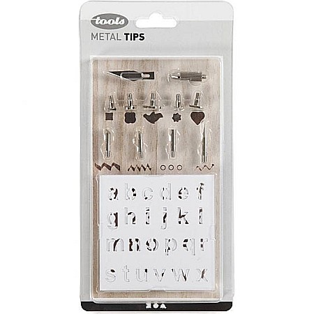 CC SET SABLOANE SI VARFURI METALICE PIROGRAVURA 15141 [3]