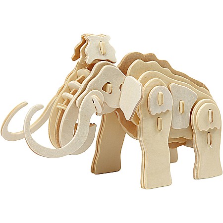 Kituri creative lemn - CC FIGURINA LEMN 3D MAMUT 19x8,5x11 cm 580503