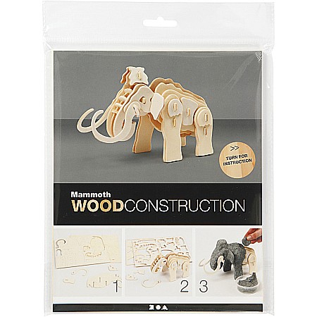 CC FIGURINA LEMN 3D MAMUT 19x8,5x11 cm 580503 [1]