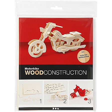 CC FIGURINA LEMN 3D MOTOCICLETA 19x9x9 cm 580504 [1]