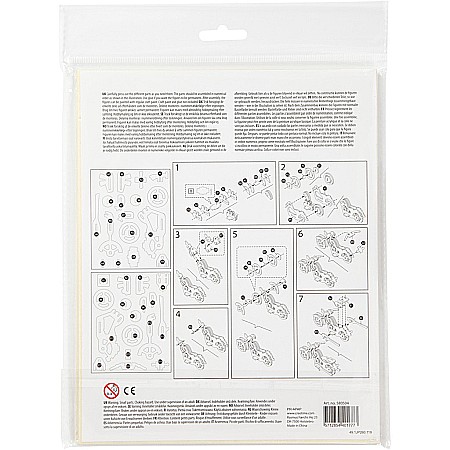 CC FIGURINA LEMN 3D MOTOCICLETA 19x9x9 cm 580504 [2]