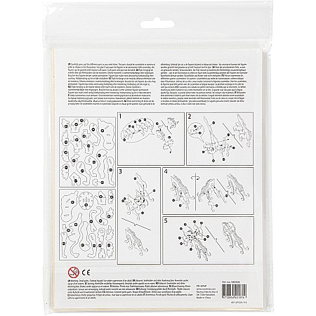 CC FIGURINA LEMN 3D LEU 18,5x7x7,3 CM 580506 [2]