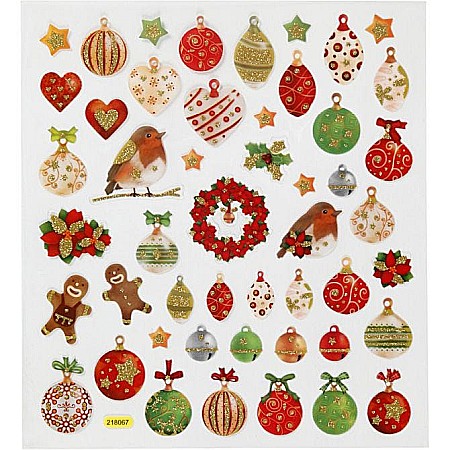 Abtibilduri, Stickere Christmas - CC STICKER DECOR GLOBURI SI DECORATIUNI CRACIUN 298931