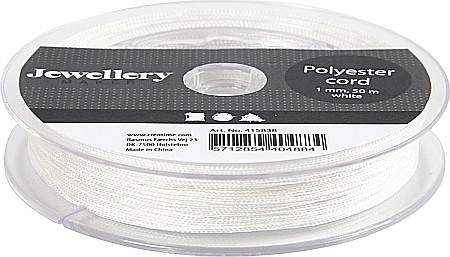 CC SNUR POLYESTER 1MM*50M ALB 415838 [1]