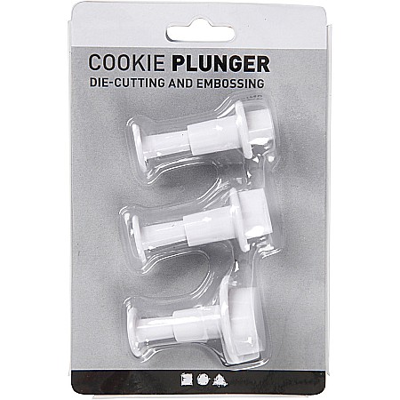 CC FORME PLASTIC CU STAMPILA 782874 2+2,3+3 cm, White, 3/SET [1]