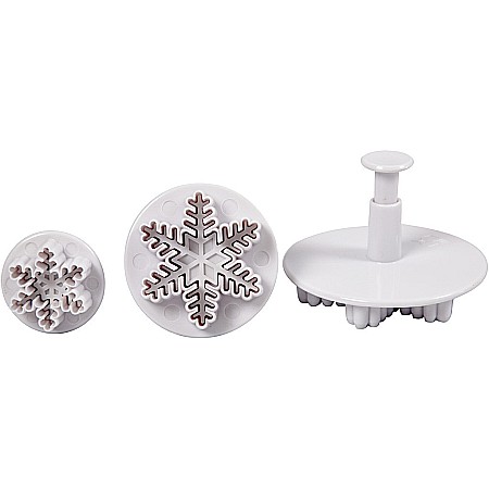 CC FORME Cookie Cutters With Stamp, Snowflake, 3,2+4,8+6,5 cm 782875 [3]