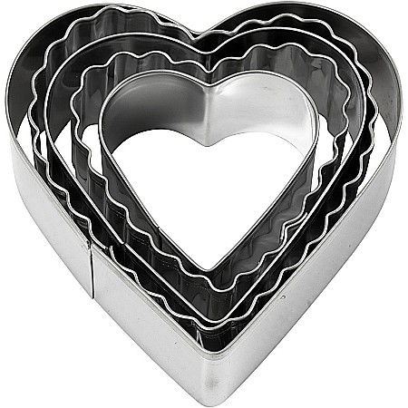 Forme Turnare, Modelare - CC FORME METAL Cookie Cutters, Heart, 8 cm, 5 pc, 1 Pack 782883