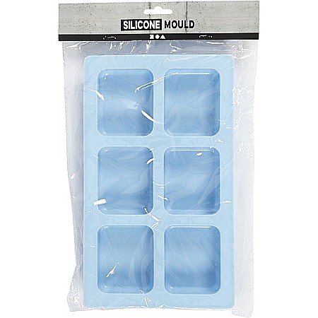 CC MATRITA DIN SILICON 6 DREPTUNGHIURI 7*5.9CM 100ML ALBASTRA 371812 [2]