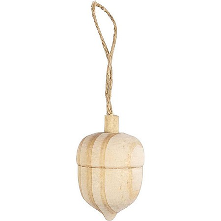 HOBBY - CC DECORATIUNE SUSPENDATA CRACIUN GHINDA LEMN 4*3CM 58071