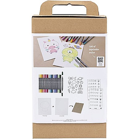 CC KIT CREATIV INVATA SA DESENEZI ANIMALUTE DIVERSE NUANTE PASTEL 970848 [1]