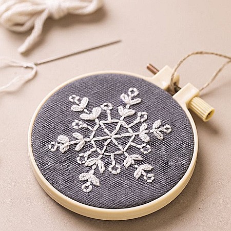 CC MINI KIT CREATIV BRODERIE CRACIUN DECORATIUNI SUSPENDATE FULGI DE ZAPADA 977487 [2]