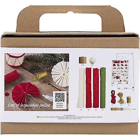 CC KIT CREATIV CRACIUN DECORATIUNI SUSPENDATE CU HARTIE CREPONATA 977585 [2]