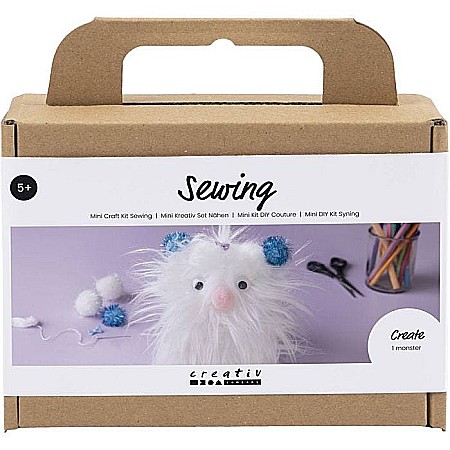CC MINI KIT CREATIV DE CUSUT MONSTRU DIN POMPOM SI PLUSH 977678 [0]