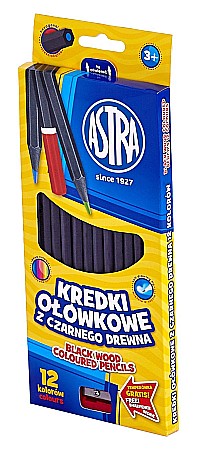 RECHIZITE SCOLARE - AS CREIOANE COLORATE 12/SET + ASCUTITOARE ASTRA 312114001