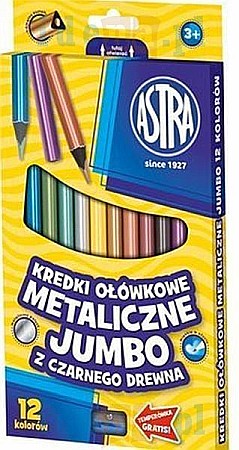 RECHIZITE SCOLARE - AS CREIOANE COLORATE CULORI METALIZATE 12/SET ASTRA 312114003
