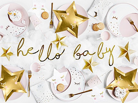 PD BANNER Little Star - Hello Baby, gold, 18x70cm GRL83-019M [2]