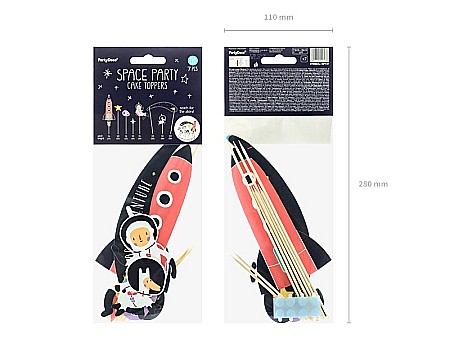 PD DECORATIUNI PENTRU TORT Space, 9.5-24.5cm 7/set KPT37 [4]