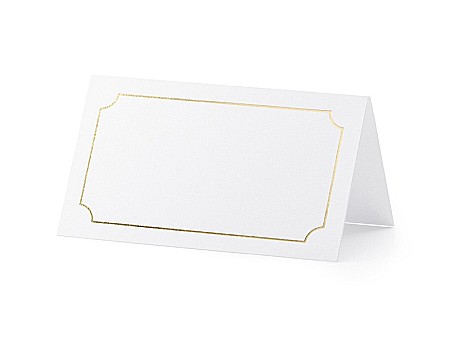 Nunti, botezuri - PD CARTI VIZITA MASA Place Cards Frame, gold, 9.5 x 5.5 cm 10/SET WS8-019ME
