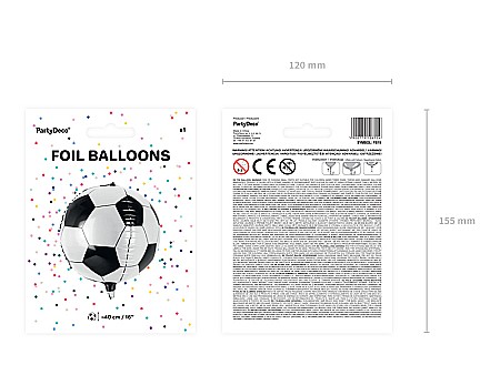 PD BALON FOLIE ALUMINIU Soccer Ball, 40cm FB19 [2]