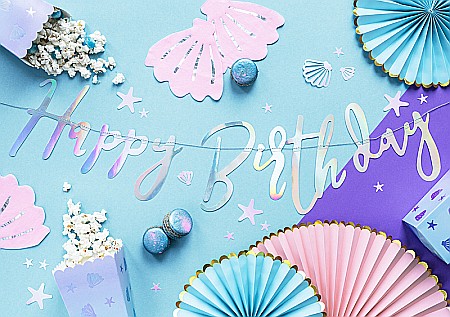 PD BANNER Happy Birthday, iridescent, 16.5x62cm GRL75-017 [2]