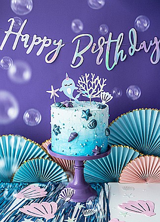 PD BANNER Happy Birthday, iridescent, 16.5x62cm GRL75-017 [3]