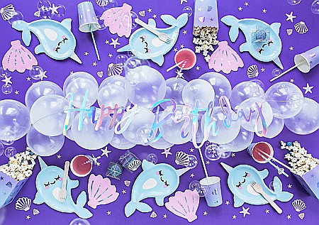 PD BANNER Happy Birthday, iridescent, 16.5x62cm GRL75-017 [4]